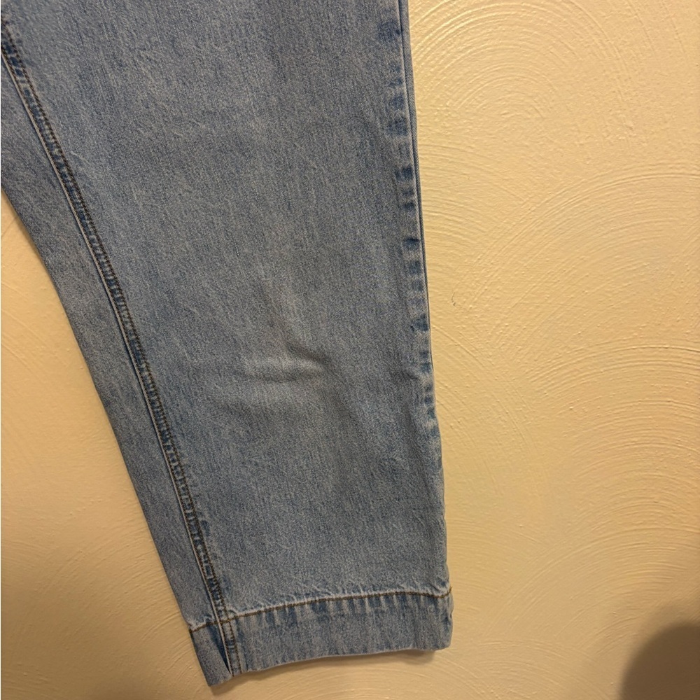 Eddie Bauer Light Wash High Rise Denim Capri Jeans Womens 10 100% Cotton Cropped - Picture 7 of 8